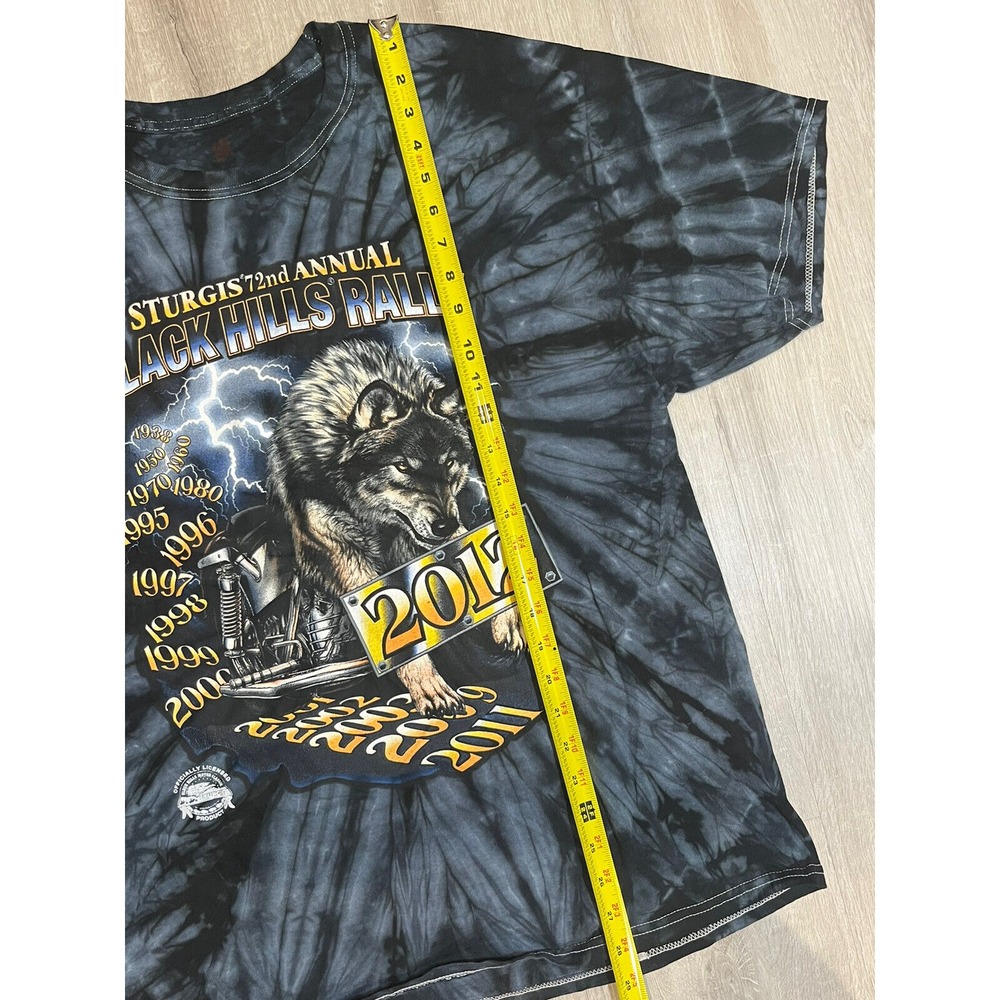Officially‎ Licensed Black Hills Motor Classic 2012 Sturgis T Shirt - Tie Dye - Picture 4 of 6